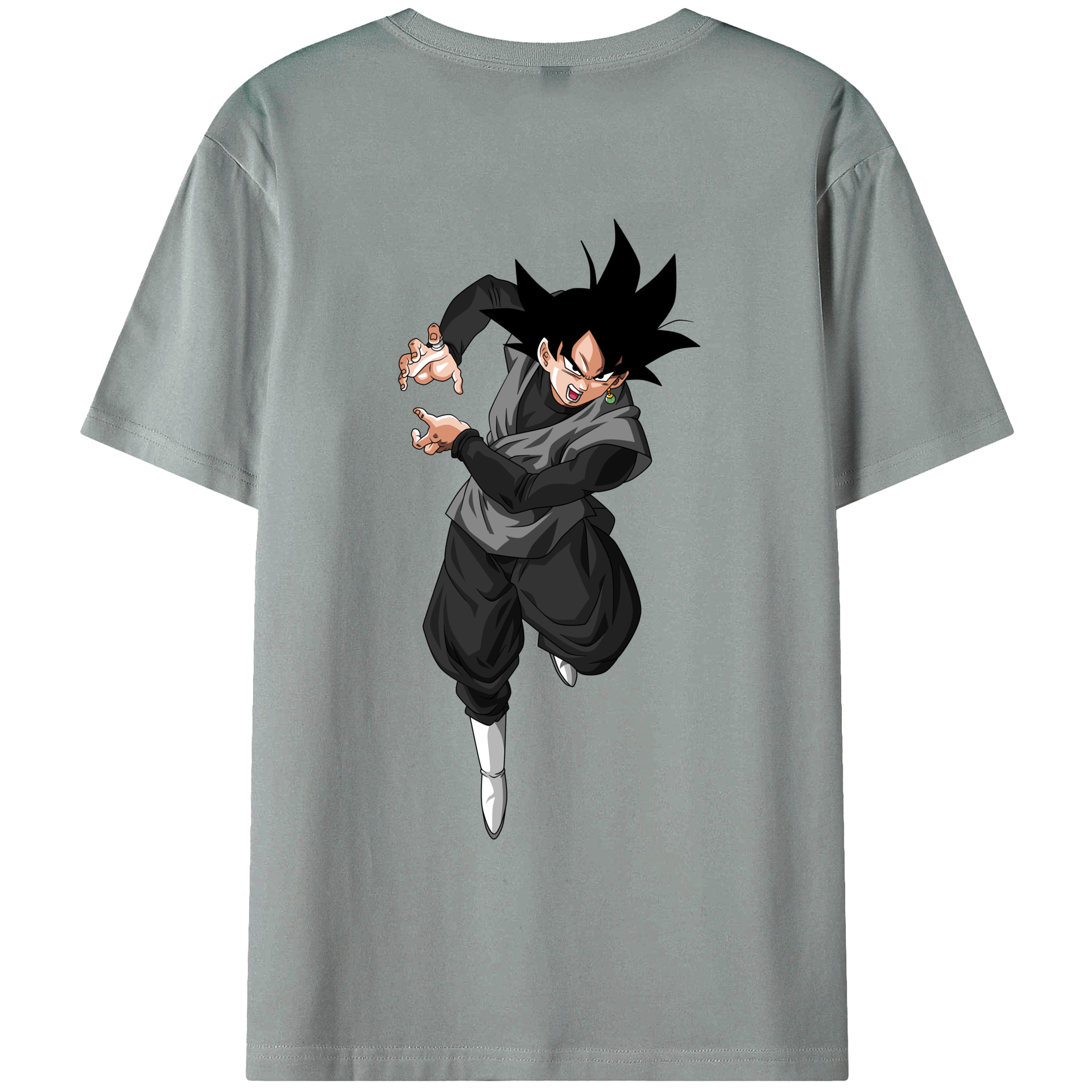 （画像用） ドラゴンボール ベジータ四世（Bejīta Yonsei）DRAGON BALL Vegeta IV 綿100％ メンズ半袖Tシャツ（バックプリント） 通気性
